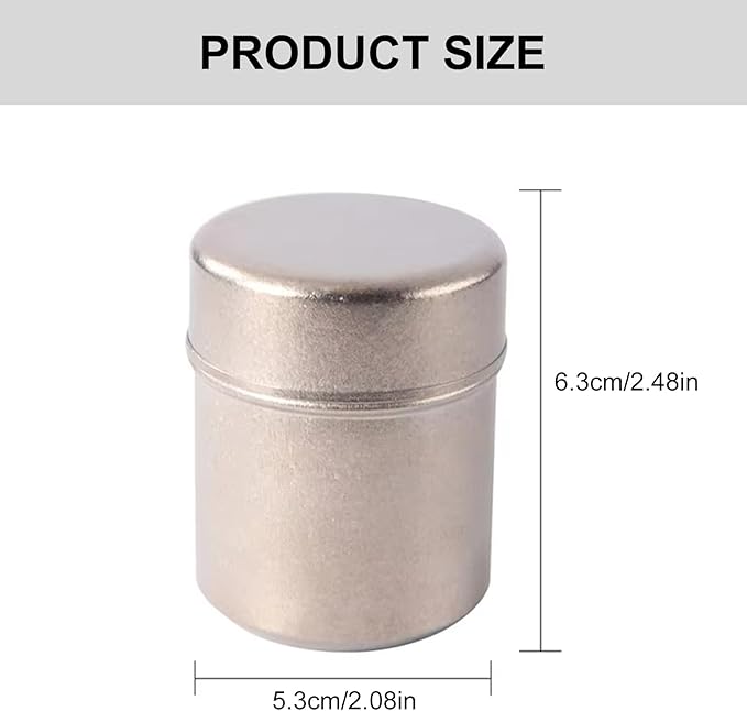 Contenedor Metálico Sellado 120ml Shurhome Plateado para Especias miniatura 3