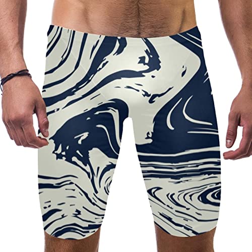 Jammers de natación rápidos y secos para hombre en diseño mármol 3XL