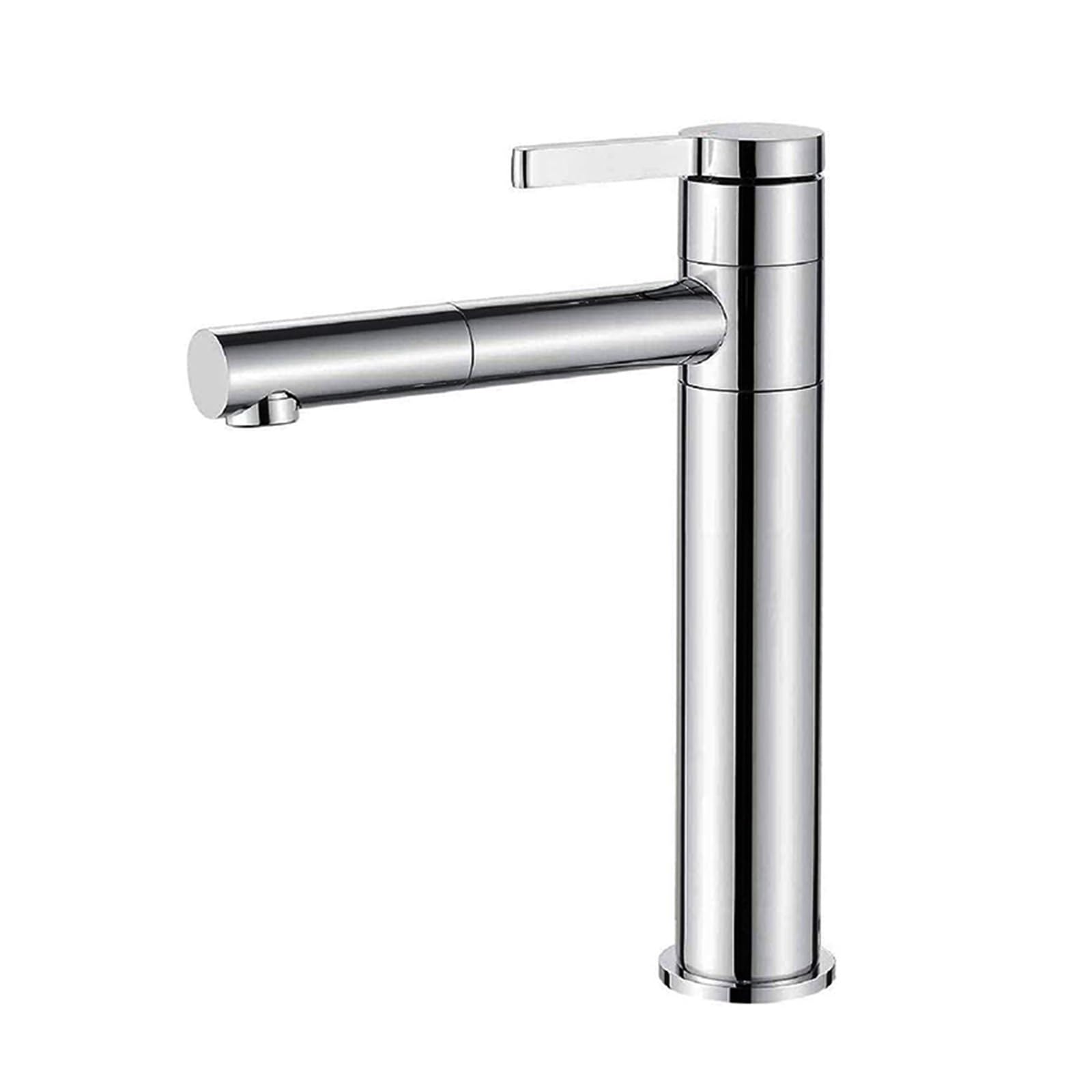 Bathroom Sink Faucets 360 Rotation Spout Tall Basin Mixer Tap Hot Cold Faucet Water Taps(Tall Faucet)
