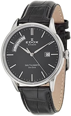 Edox Les Vauberts gentles watch Day Date automatic 83007 3 NIN