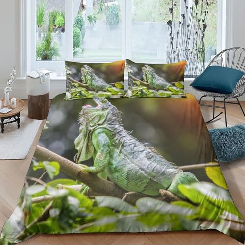 Housse de couette chat gris microfibre ultra douce impression portrait 3D - 4