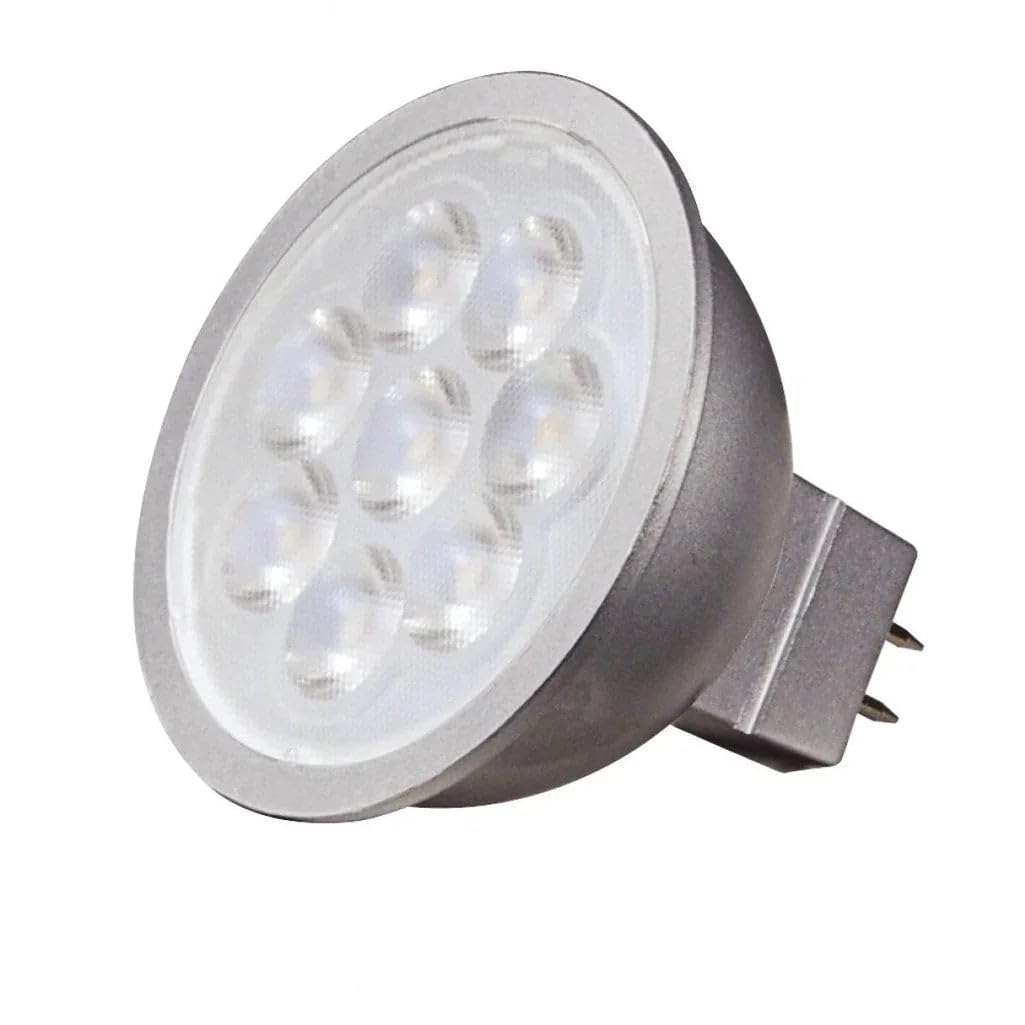 Photo 1 of Satco Lighting 6.5 Watt Dimmable MR16 Low Voltage LED Light Bulbs - 3000K Soft White - 40 Degree Beam Angle - GU5.3 Base - 12 Volt AC/DC (12 Pack)
