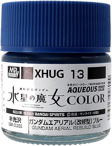 GSI Creos XHUG13 Water Based Gundam Color, Gundam Aerial (Rovated Model), Blue, 0.3 fl oz (10 ml), Model Paint