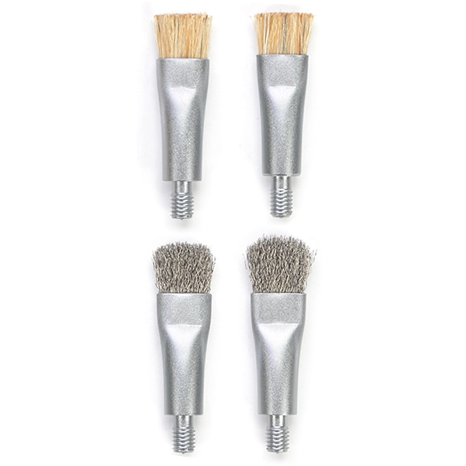 4Piece Antistatic Steel Wire and Bristles Brush Replacement Heads for Phone Motherboard Maintenance and IC Glues Removal Antistatic Cleaning Tool