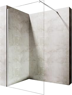 Durovin Bathrooms 1200mm Walkin Shower Screen - 8mm Safety Clear Glass -Wet Room Shower Enclosure