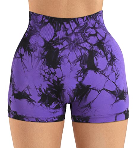 Image of GILLYA Workout Shorts for Women 3.6 Inch Scrunch Butt Lifting High Waist Seamless Biker Shorts for Running Gym Yoga