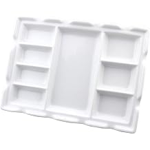 1pcs Ceramic Palette, Small Square Art Supplies Oil and Watercolor Palette Suitable for Students and Children