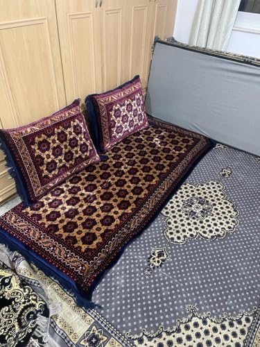 Luxury Product Arabic/Turkish/Afghani Floor Seating Sofa Couch,Floor Cushions,Arab Majlis sofa (Navy)