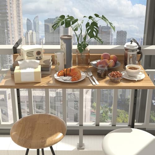 Table suspendue pliable pour optimiser les petits balcons en ville - 2