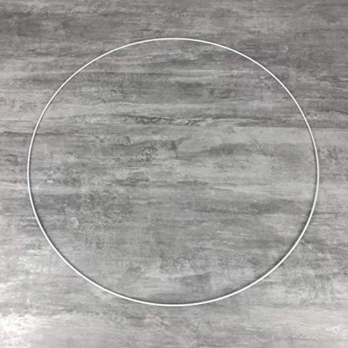 Lealoo Grand Cercle XXL métallique Blanc diam. 70 cm pour Abat-Jour