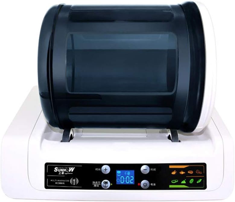 220V Electric Vacuum Food Marinator Tumbling Machine Household Vacuum Pickling Machine Chicken Burger Marinated Bacon