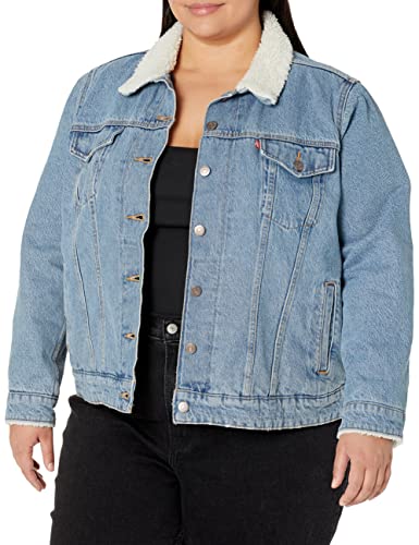Image of Levi's Women's Original Sherpa Trucker Jackets (Standard and Plus)