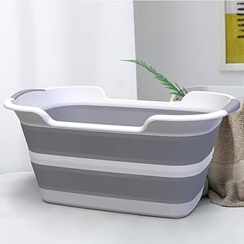 Vasca Da Bagno Pieghevole Per Animali - 53x38x24 Cm, Con Scarico, Per Cani E Gatti - Foto 14