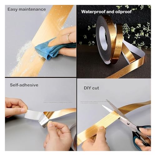 Borde de pared autoadhesivo impermeable e instalación despegable y adherible 4