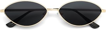 AMOMOMA Retro Oval Sunglasses for Women Designer 2025 Womens Chic Sun Glasses Polarized 2025 Metal 90s AM6653