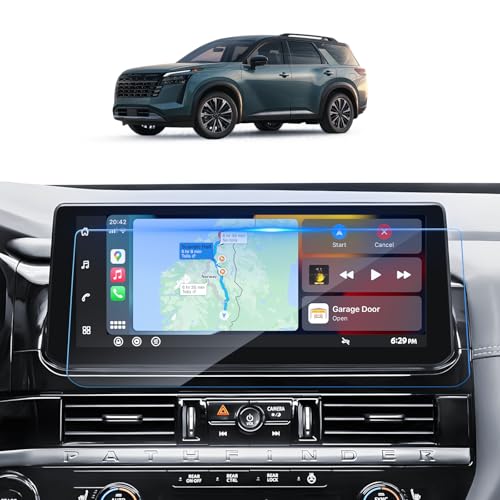 SKTU for 2026 Nissan Pathfinder Screen Protector 12.3 Inch for 2026+ Nissan Pathfinder (SV/SL/Rock Creek/Platinum) 12.3-Inch Navigation Nissan Pathfinder 2026 Accessories Screen Protective Film Tempered Glass [9H Hardness Ultra HD Anti-Glare&Scratch]