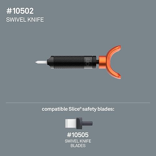 Miniatura 4 de Slice 10502, cuchillo giratorio, ideal para patrones detallados en trabajos de cuero, hoja de cerámica amigable con los dedos, nunca necesita