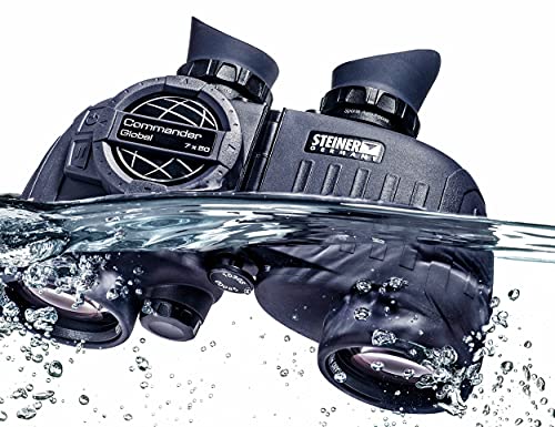 Image of Steiner Commander Series 7x50 Marine Binoculars, Performance Marine Optics to Navigate Low Light or Fog, with Global Compass