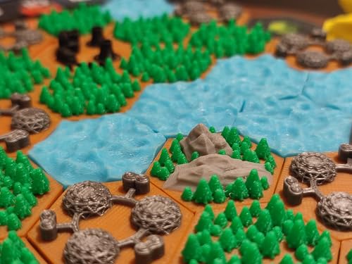 Terraforming Mars azulejos 3D set de expansión de componentes de plástico para tablero 3