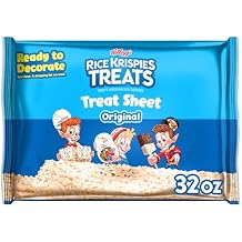 Rice Krispies Treats Marshmallow Treat Sheet, Kids Snacks, Baking Project, Original, 32oz Bag 1 Sheet