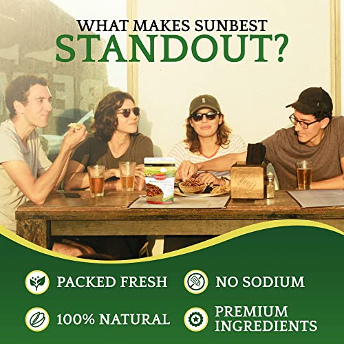 Sunbest Natural - Fancy Georgia Raw Whole Pecans Shelled, Unsalted Pecan Nuts For Baking, Cooking, Toppings, & Snacking, Non-Gmo, Vegan, & Kosher Bulk Pecans, 1 Lbs #TOP5