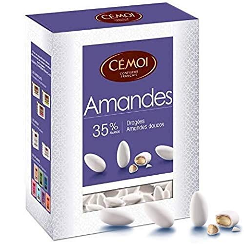  Cémoi Boite Dragées Blanches Amande 35% 850 g
