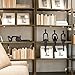 CYYKDA Bookshelf Decor Black Thinker Statue Figurines Set of 4-Decorate Your Home, Office, or Shelf with Abstract Art Sculptures- Deal for Birthday, Christmas, Thanksgiving, Mom Gifts