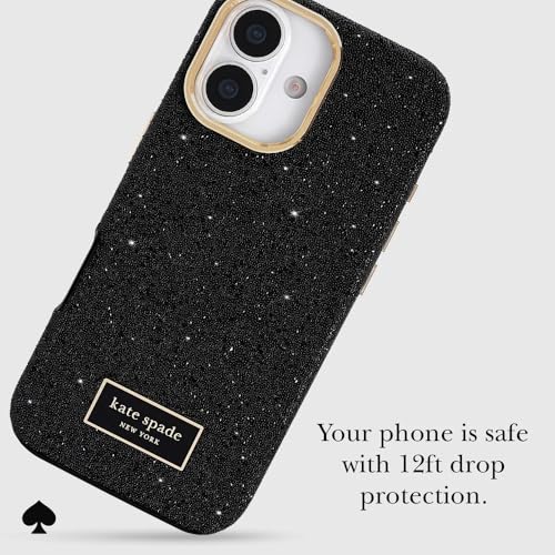 Image of kate spade new york iPhone 17 Case - Crystal Pave Nightfall | Compatible with MagSafe - Lightweight Designer Case for iPhone 17 with Anti-Scratch Coating and Crystal Pave Nightfall Design