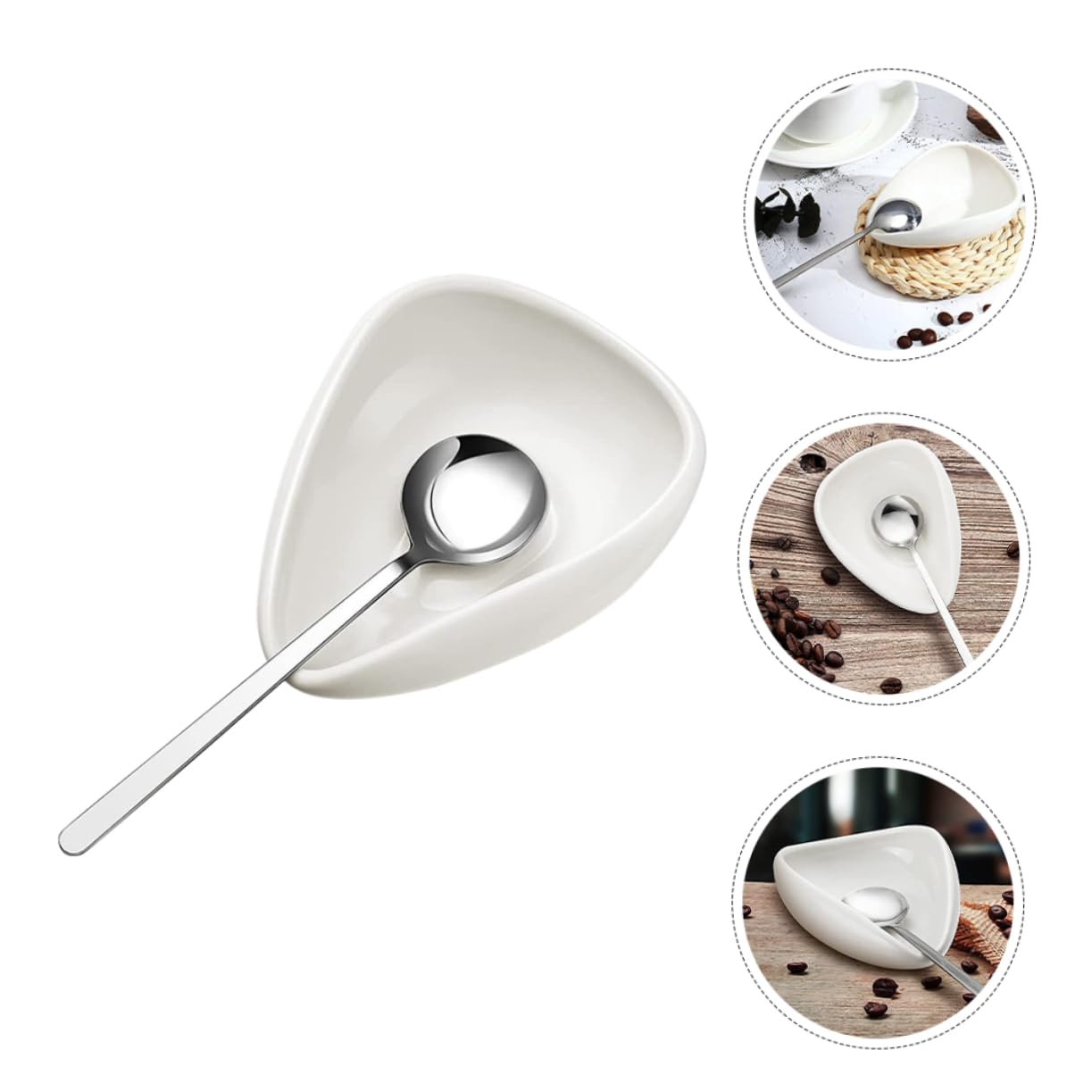 Ciieeo 3 Sätze Messschale Für Kaffeebohnen Wiederverwendbarer Bohnenteller Kaffee-backblech Kaffeebohnenschale Gekochte Bohnenschale Kaffeebohnenbecher Bohnendosierfach Rostfreier Stahl