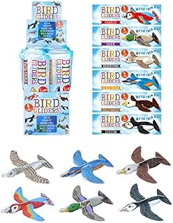 Henbrandt 12x New Animal Birds Aircraft Gliders 16 cm Birthday/ Party Bag - [Toy] Kids Party Bag Fillers, Toy Gliders, Kids Prizes for Party Bags & Party Favours