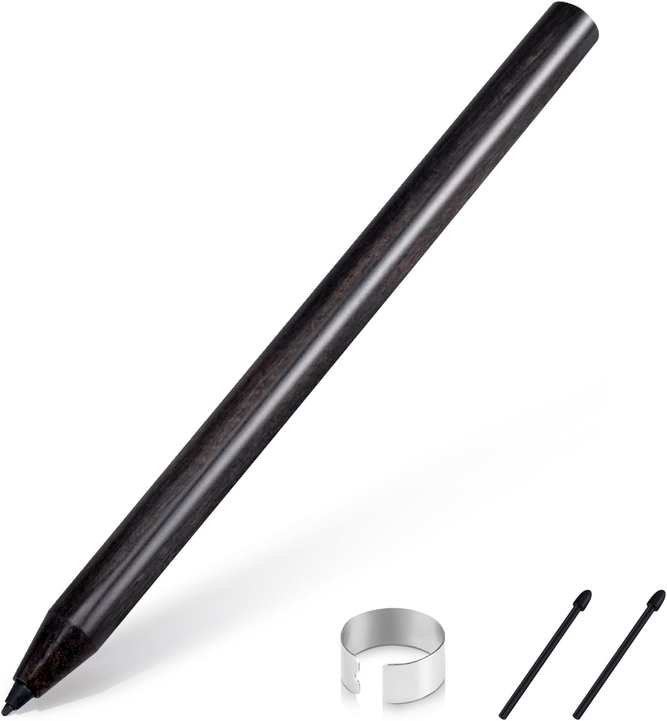 Wooden EMR Stylus for Remarkable 2 Pen,Replacement Pen for Remarkable 2 Tablet, Digital Pens with 4096 Pressure Level, Palm Rejection Compatible with Remarkable Devices & Replacement 2 Tips