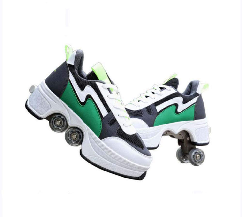 Buy Roller Skates for Women/Girls, With DoubleRow Deform Wheel 2in1