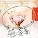 Baipilu Mom Bracelets Twins Jewelry Gift Sometimes When You Pray for a Miracle, God Gives You Two Twin Mom Jewelry Footprint Expandable Bracelet Mother's Day Thanksgiving Christmas Birthday Gift 1PCS