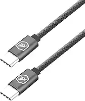 Gshield Cabo de Dados e Carregamento Rápido Symetric em Termoplástico Reforçado 1,5 Metros, Cinza (Tipo C/Tipo C, Cinza)