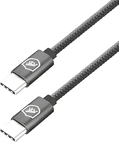 Gshield Cabo de Dados e Carregamento Rápido Symetric em Termoplástico Reforçado 1,5 Metros, Cinza (Tipo C/Tipo C, Cinza)