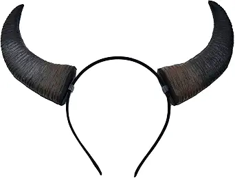 Buffalo Devil Horns Headband Cosplay Costume Accessory
