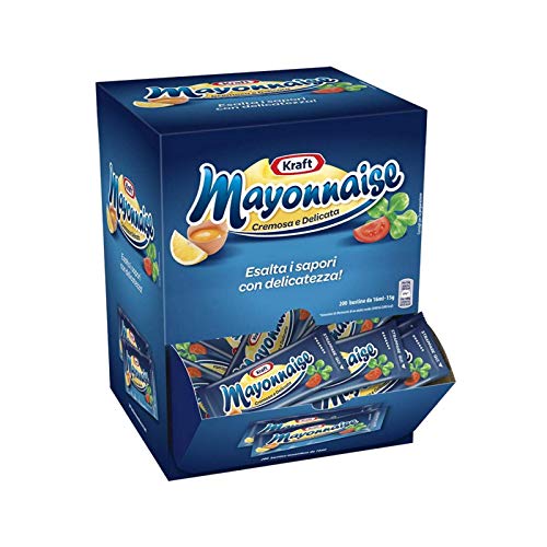 200 BUSTINE Di Maionese In MONODOSE Da 15 Millilitri Box Mono PORZIONE Kraft Mayonnaise