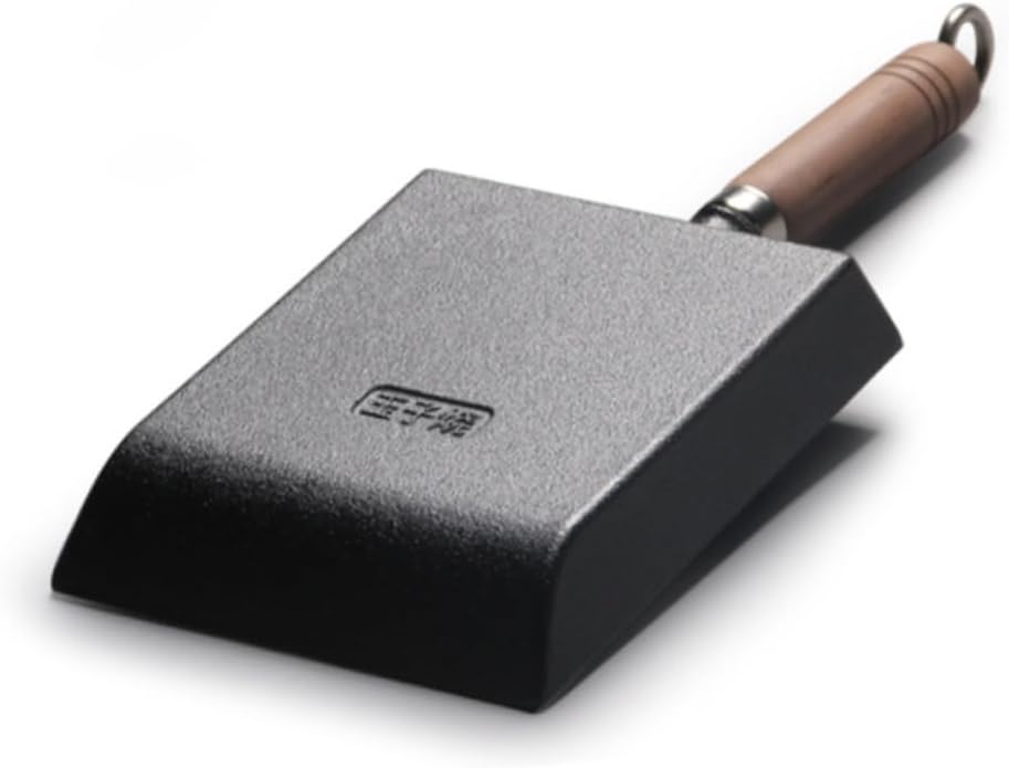 Thick Nonstick Frying Pan Rectangular Cookware Sturdy Coating Induction Compatible Easy to Clean for Omelettes and Home Cooking Black