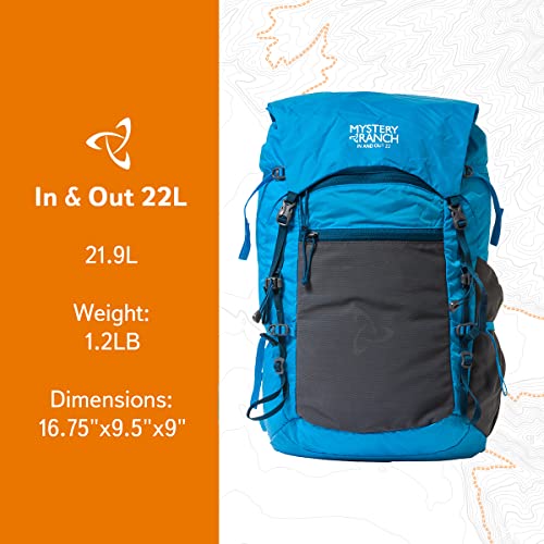 Mystery Ranch In And Out Backpack - Lightweight Foldable Pack, Techno 22L #TOP1
