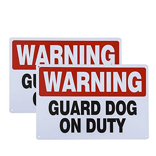 dojune -2 señales de no Trespassing Guard Dogs On Duty Cover