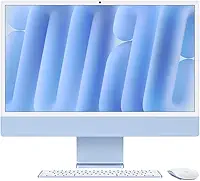 Apple 2024 iMac (de 24 polegadas, Chip M4 da Apple com CPU de 8 núcleos e GPU de 8 núcleos, 16GB Memória unificada, de 256 GB) - azul