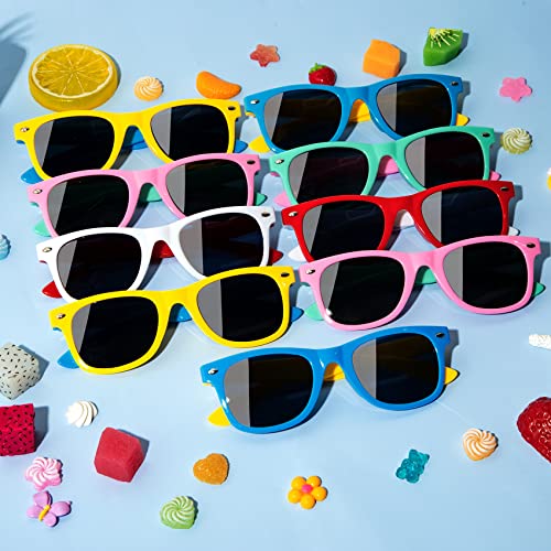 24Pack Kids Sunglasses Bulk, Sunglasses Party Favors With Uv Protection, Neon Summer Sunglasses Pool Beach Toys For Boys Girls, Graduation Birthday Gift For Goody Bag Stuffers Classroom Prize/Games #TOP3