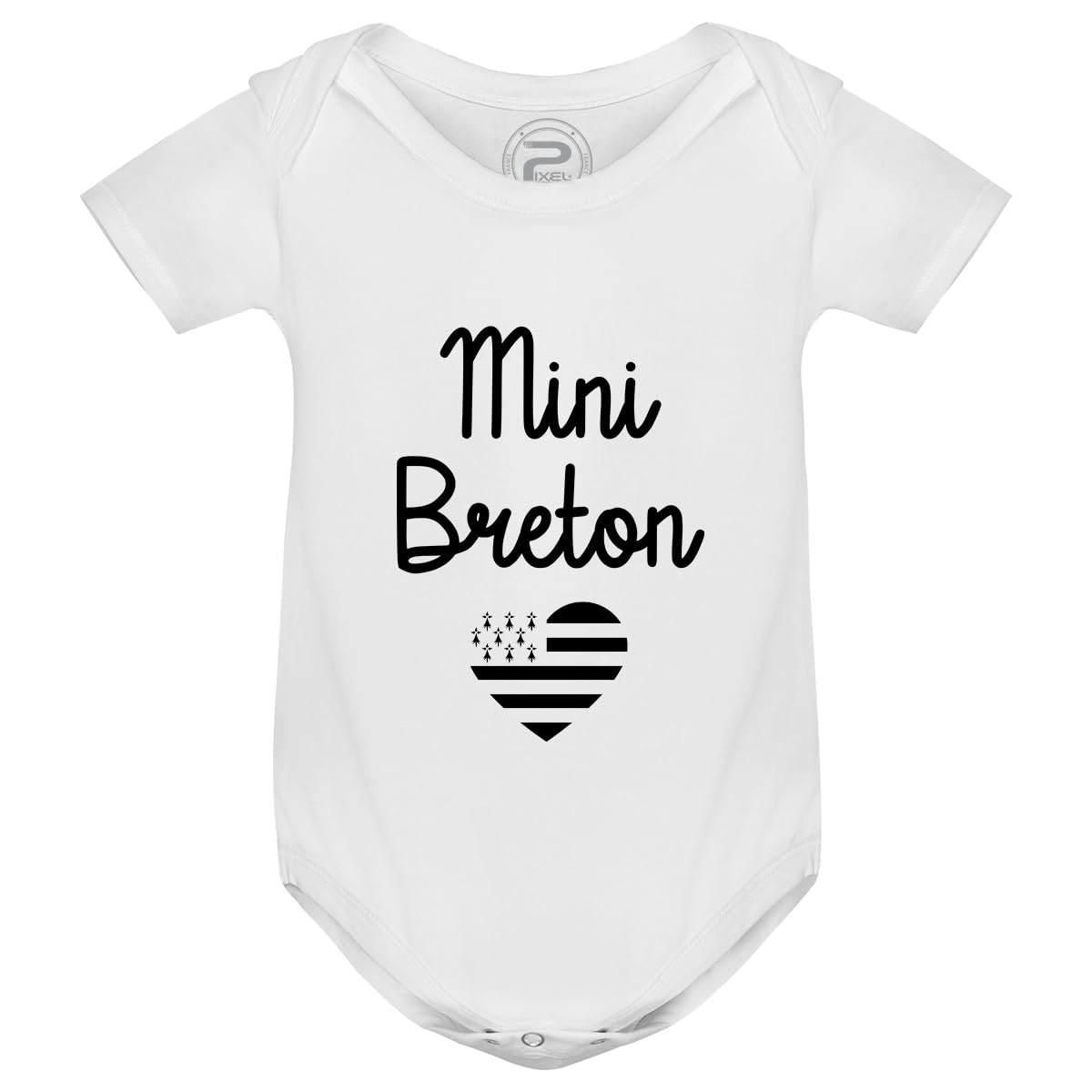 Body Blanc Bebe PIXEL EVOLUTION Body Mini Breton - Pour Un Petit Gar On D J Fier De Sa Bretagne Body B I 1164131
