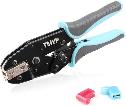 Miniatura 8 de Herramienta de prensado para manguitos, terminales de virola y extremos de cable de pasador, crimpadora de cables de trinquete - AWG 10-2 (6-35 mm)