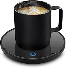 Elektrischer Kaffeewärmer Kaffetasse Warmhaltend - Smart Schreibtisch Tassenwärmer mit 2 Temperatureinstellungen Tassenwärmer Teewärmer Elektrischer Getränkewärmer für Kakao Milch
