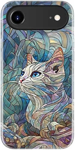 Image of Goodon for iPhone Air Case Cute - Wireless Charging Compatible - Dual-Layer Hard Shell + Silicone Cover - Protective Phone Case with Trendy Designs for Women - an Abstract Ragdoll Cat