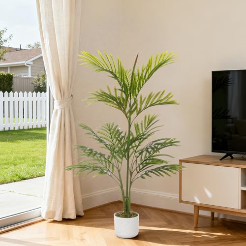 Palmier artificiel Areca déco intérieur grande plante verte - 4