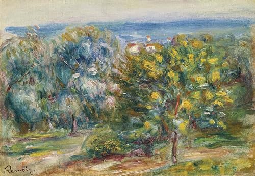 Tableau Paysage de midi Renoir impression sur toile 60x90cm pour déco