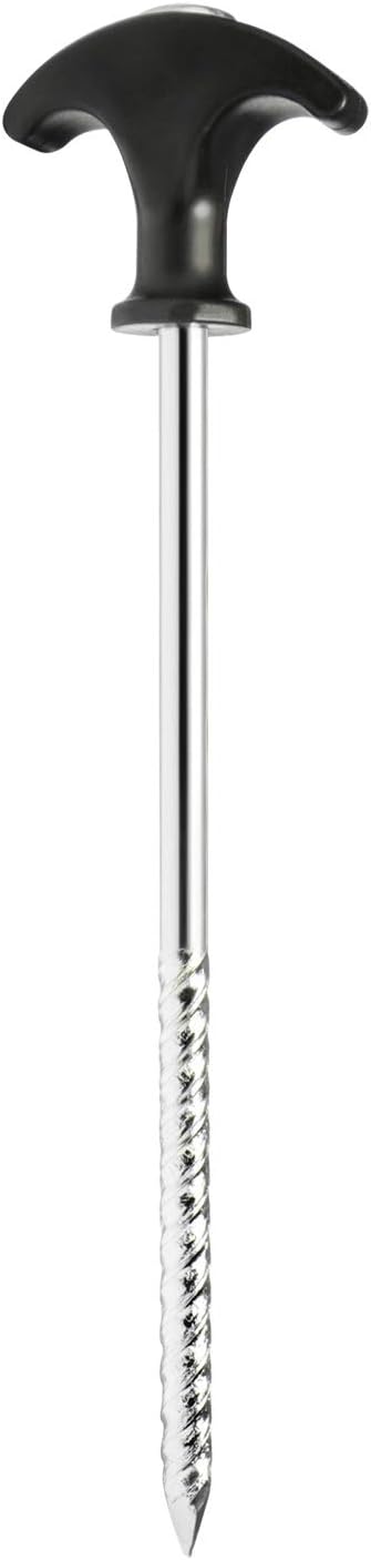 com-four ® tent pegs made of steel – long and robust pegs with thread for camping and outdoor – ideal for normal and hard ground