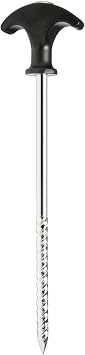 com-four ® tent pegs made of steel – long and robust pegs with thread for camping and outdoor – ideal for normal and hard ground